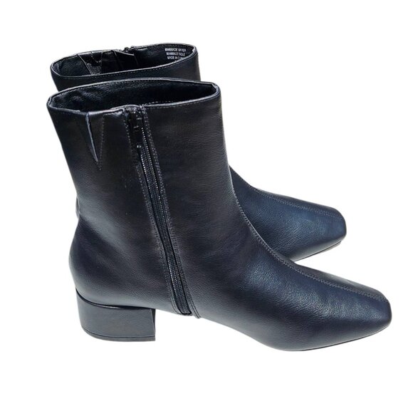 LOFT Black Seamed Square Toe Booties - Picture 2 of 8